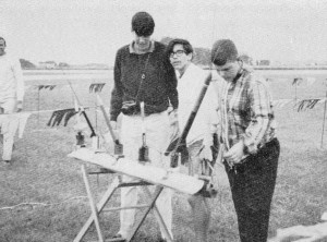 Separate target poles for spot landing event results in launch rails - Airplanes and Rockets