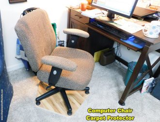 Computer Chair Carpet Protector - Airplanes and Rockets