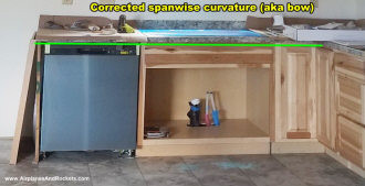 Nearly perfectly straight laminated countertops - Airplanes and Rockets